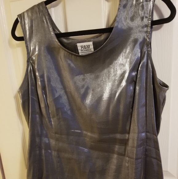 Vintage Metallic Dress Size 16 by R&M Richard's Plus size - Picture 2 of 4